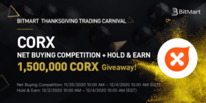 Listing and Thanksgiving Carnival 2020 with CorionX & BitMart Exchange